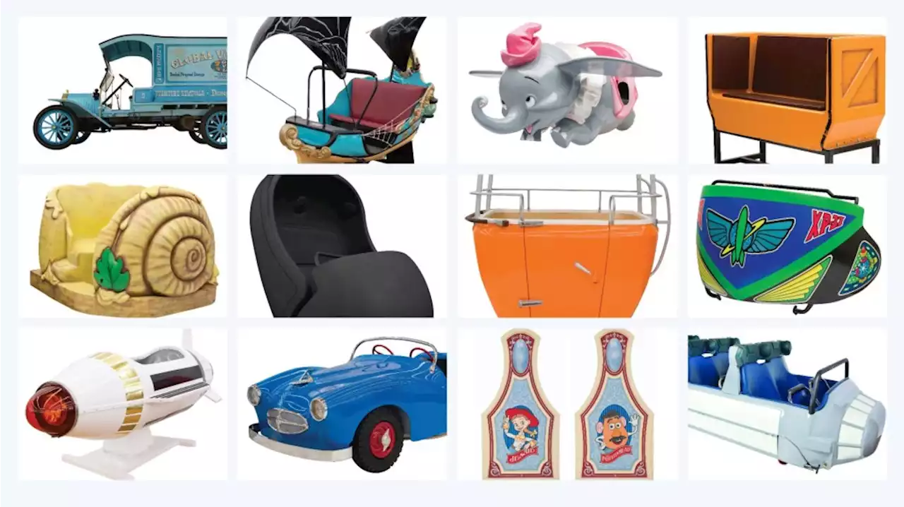 These 12 Disneyland ride vehicles could fetch $750,000 at auction