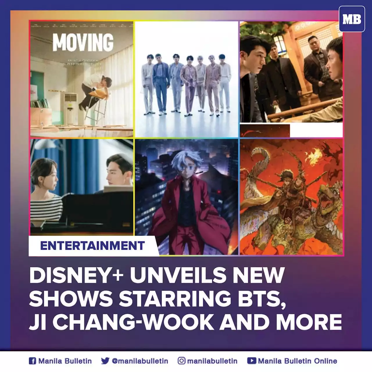 Disney+ unveils new shows starring BTS, Ji Chang-wook and more