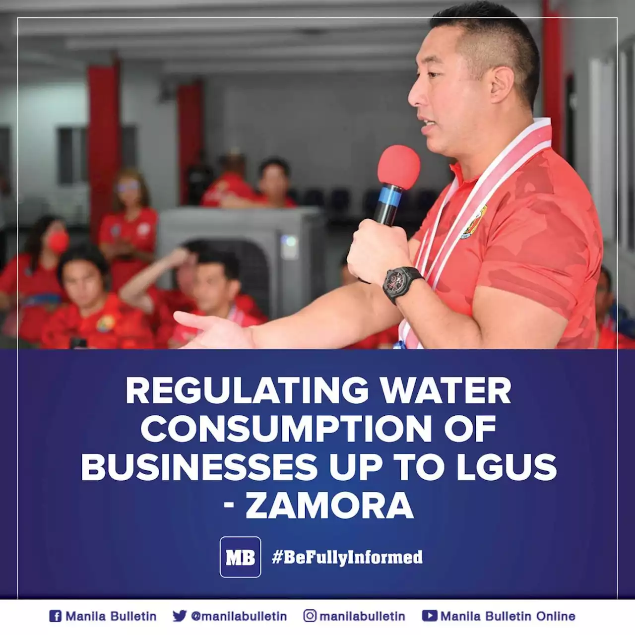 Regulating water consumption of businesses up to LGUs - Zamora