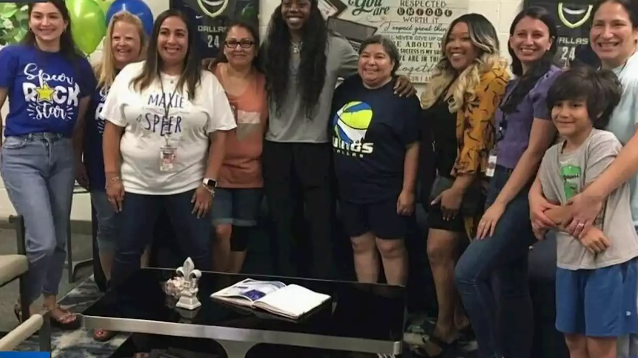 Dallas Wings give Arlington ISD school a staff lounge makeover