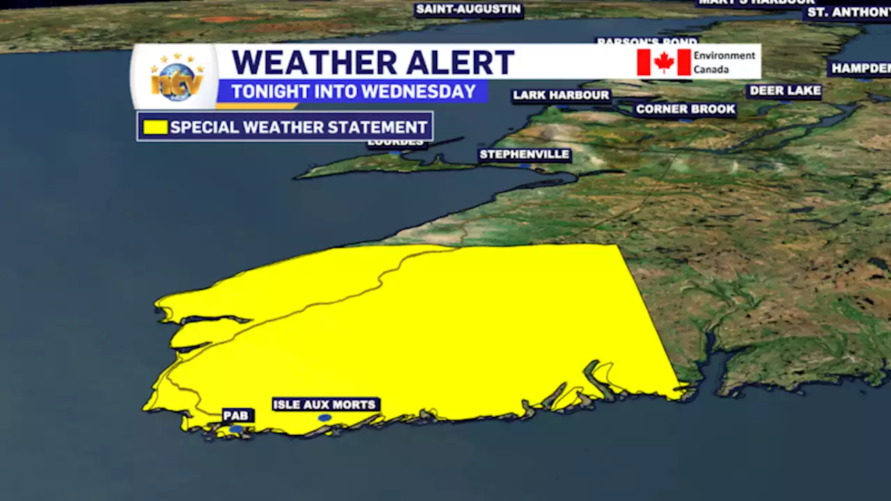 Special Weather Statement in effect for Channel-Port aux Basques for tonight into Wednesday