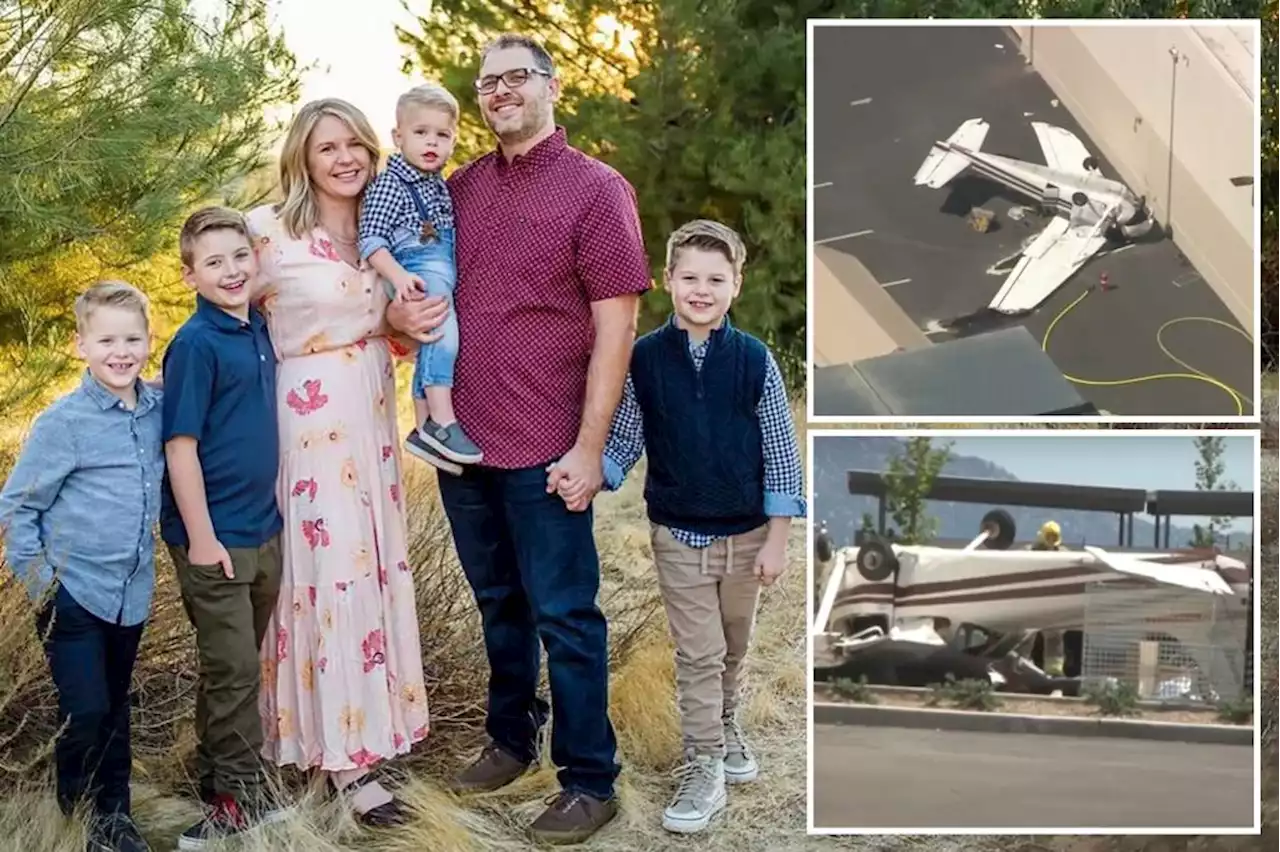 Rookie pilot killed in Southern Calif. crash died ‘protecting’ his 3 surviving sons: widow