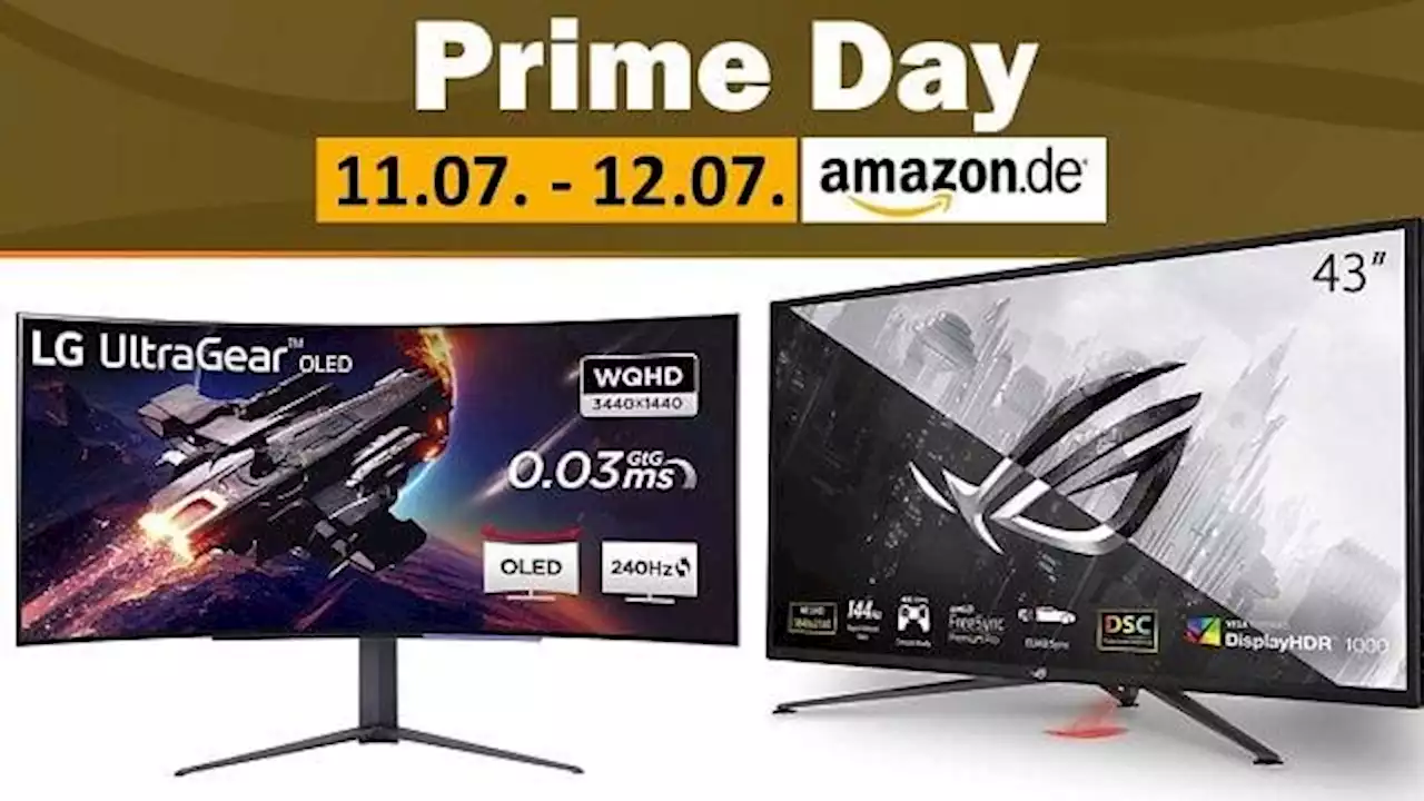 Gaming-Monitor günstig wie nie: 170 Hz für 110 €, WQHD 144 Hz für 160 €, 240 Hz OLED im Angebot | Amazon Prime Day 2023