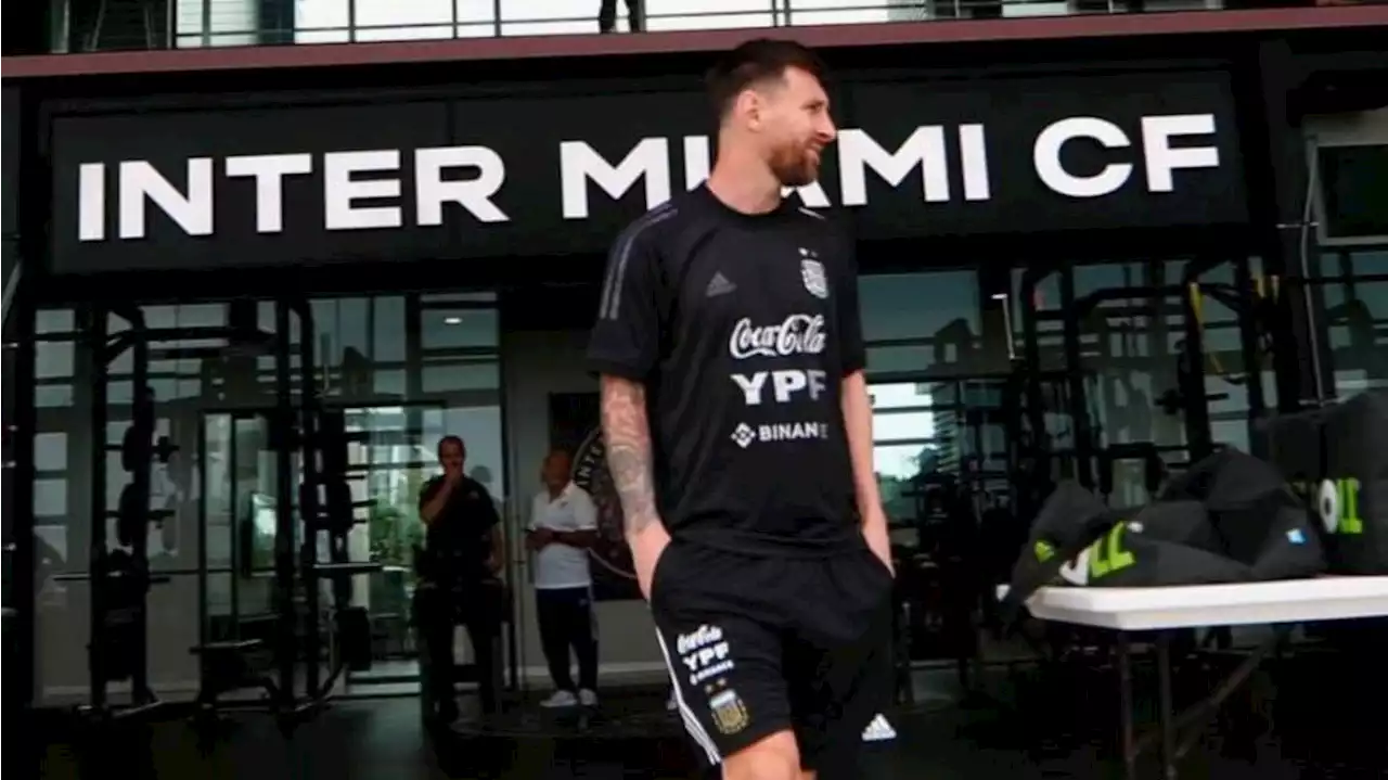 Lionel Messi llegó a Miami y se prepara para su presentación