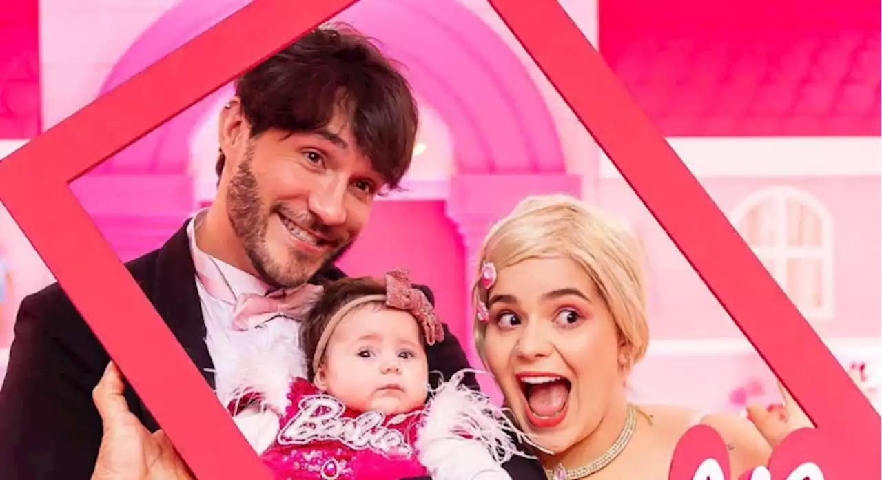 Viih Tube e Eliezer se transformam em Barbie e Ken para comemorar mesversário da filha Lua