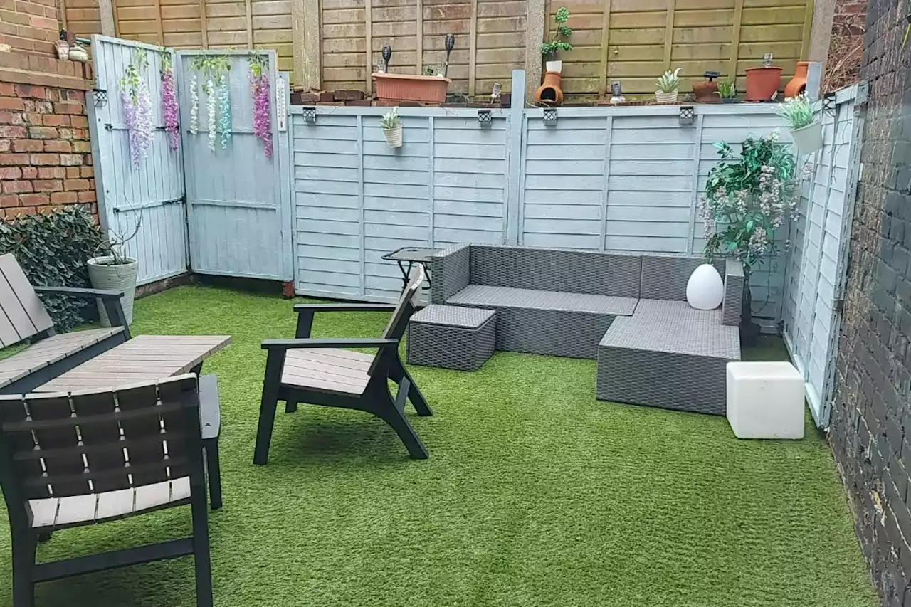 I transformed my dump of a garden using Tesco buys & even discovered a gate