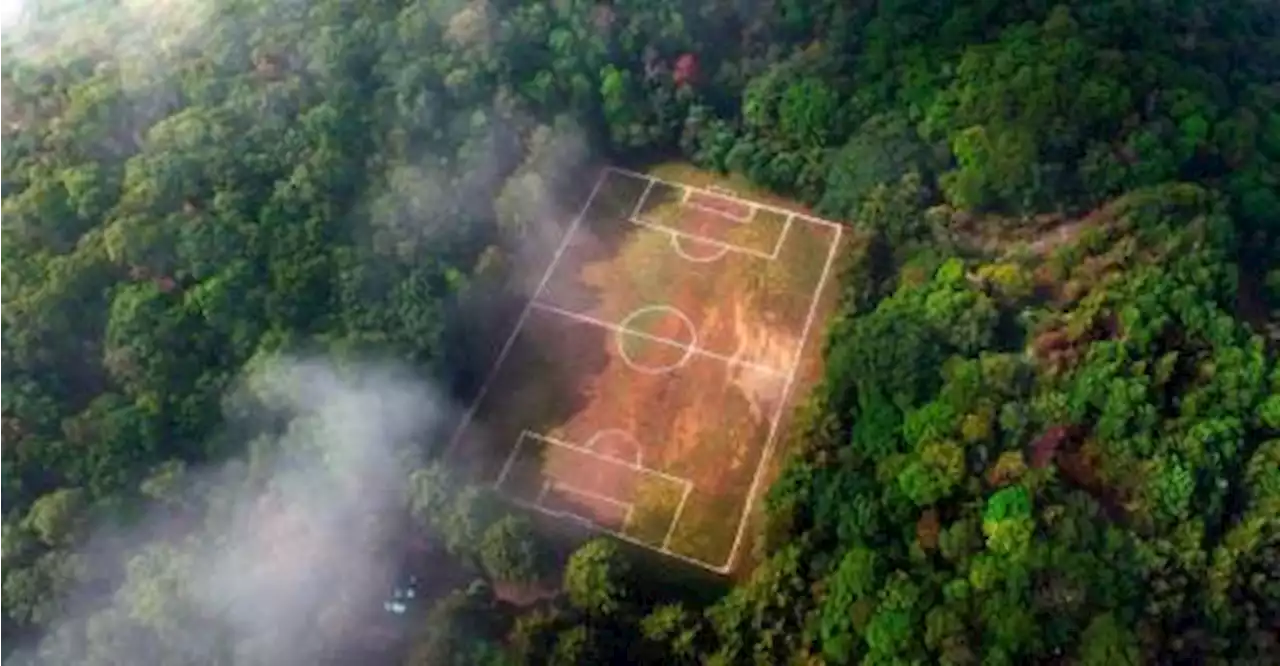 Mexican volcano crater home to ‘unique’ football pitch