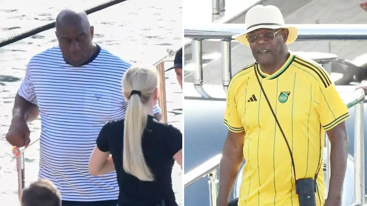 Magic Johnson and Samuel L. Jackson Continue Spectacular Yacht Vacation In Sardinia