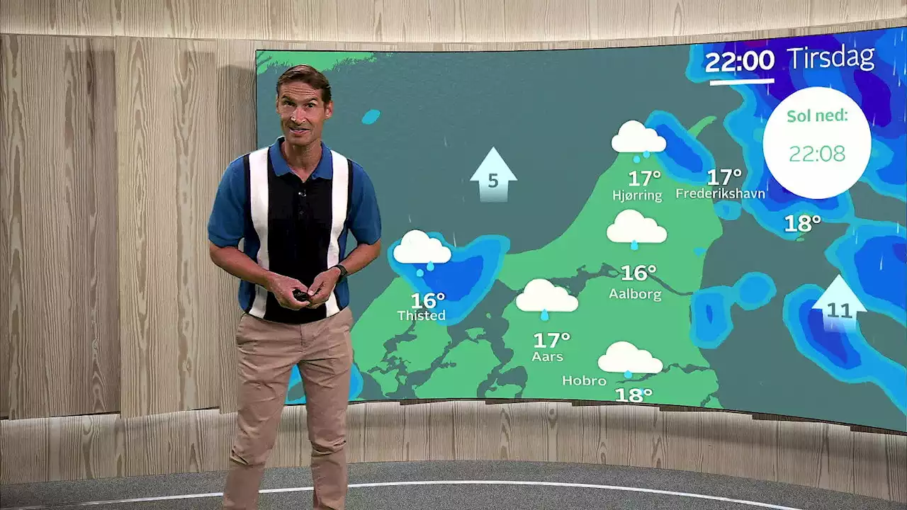 Danmark delt – lunt og tørt mod øst