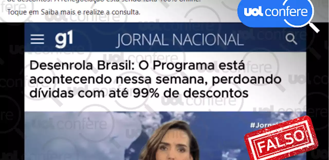 Golpe usa link falso para simular site de consulta do Desenrola Brasil