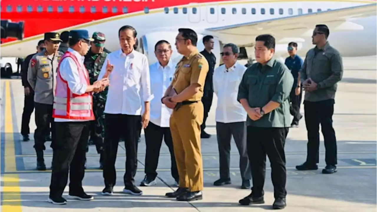 Tiba di Majalengka, Jokowi Cek Fasilitas Bandara Kertajati lalu Resmikan Tol Cisumdawu