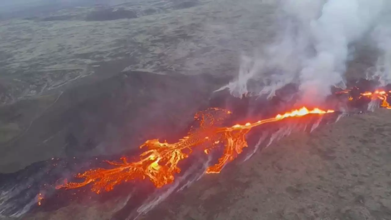 Volcano erupts near Iceland’s capital, in photos and videos