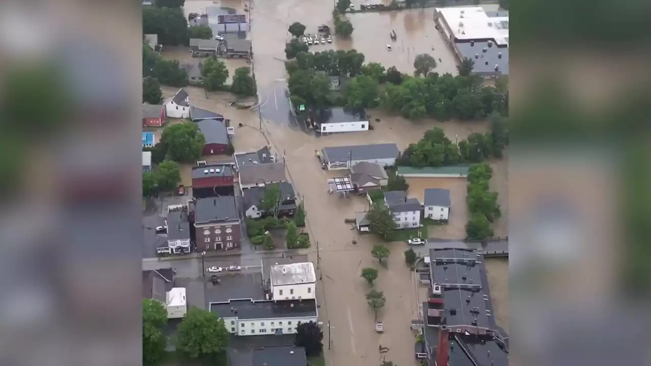 Drone Video Shows Disastrous Vermont Flooding - Videos from The Weather Channel