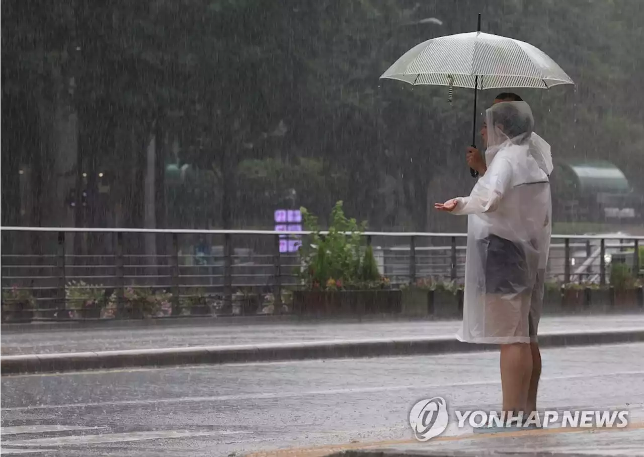 밤사이 중부지방·호남·경북북부내륙 시간당 30~80㎜ 집중호우 | 연합뉴스