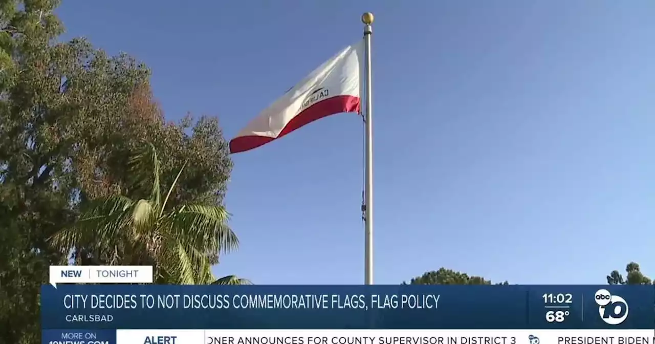 Carlsbad City Council discusses commemorative flags, will not have flag policy