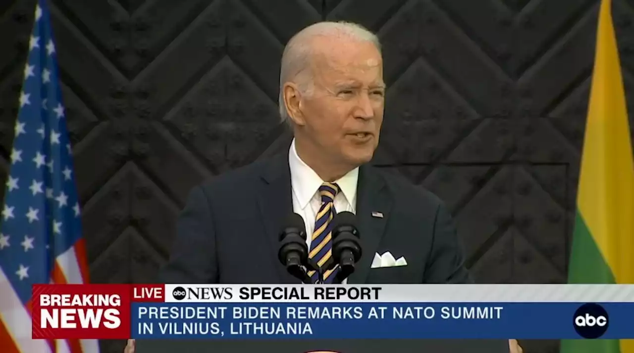 Biden touts NATO's unity in global security after pledging long-term assistance for Ukraine: LIVE