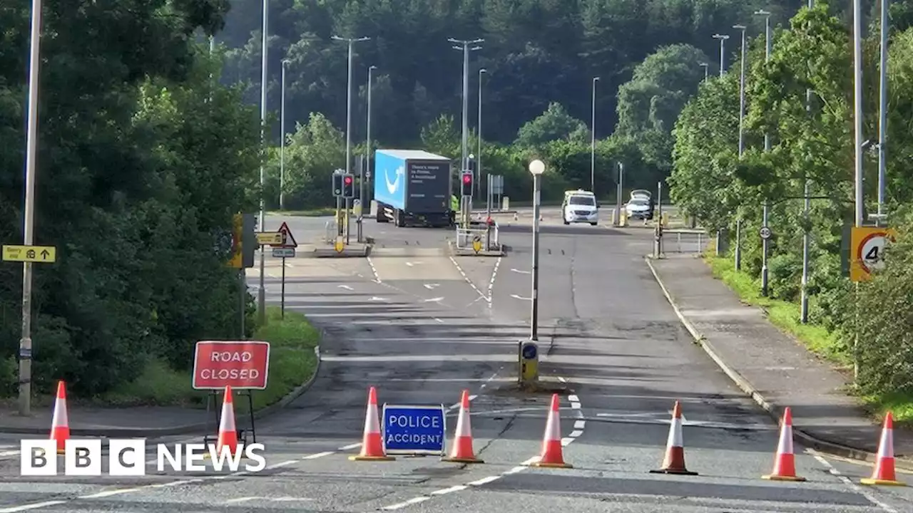 Mansfield: Roads reopen after lorry and motorbike crash