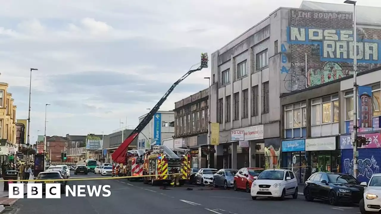 Firefighters tackle blaze at former cinema in Glasgow