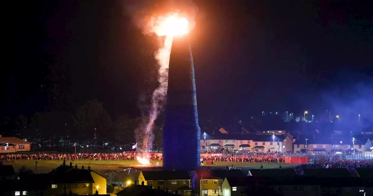 In pictures: Thousands gather to watch 'world's tallest' bonfire