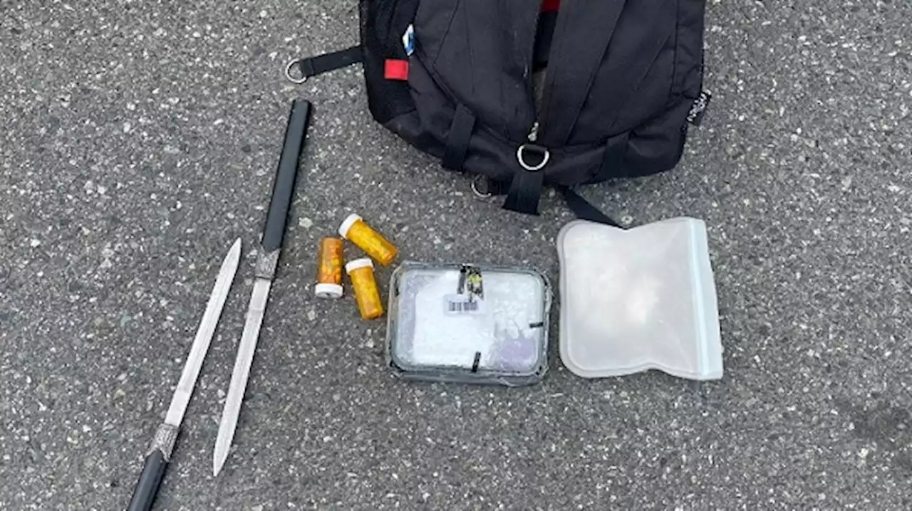 Mounties seize drugs, weapons in View Royal traffic stop