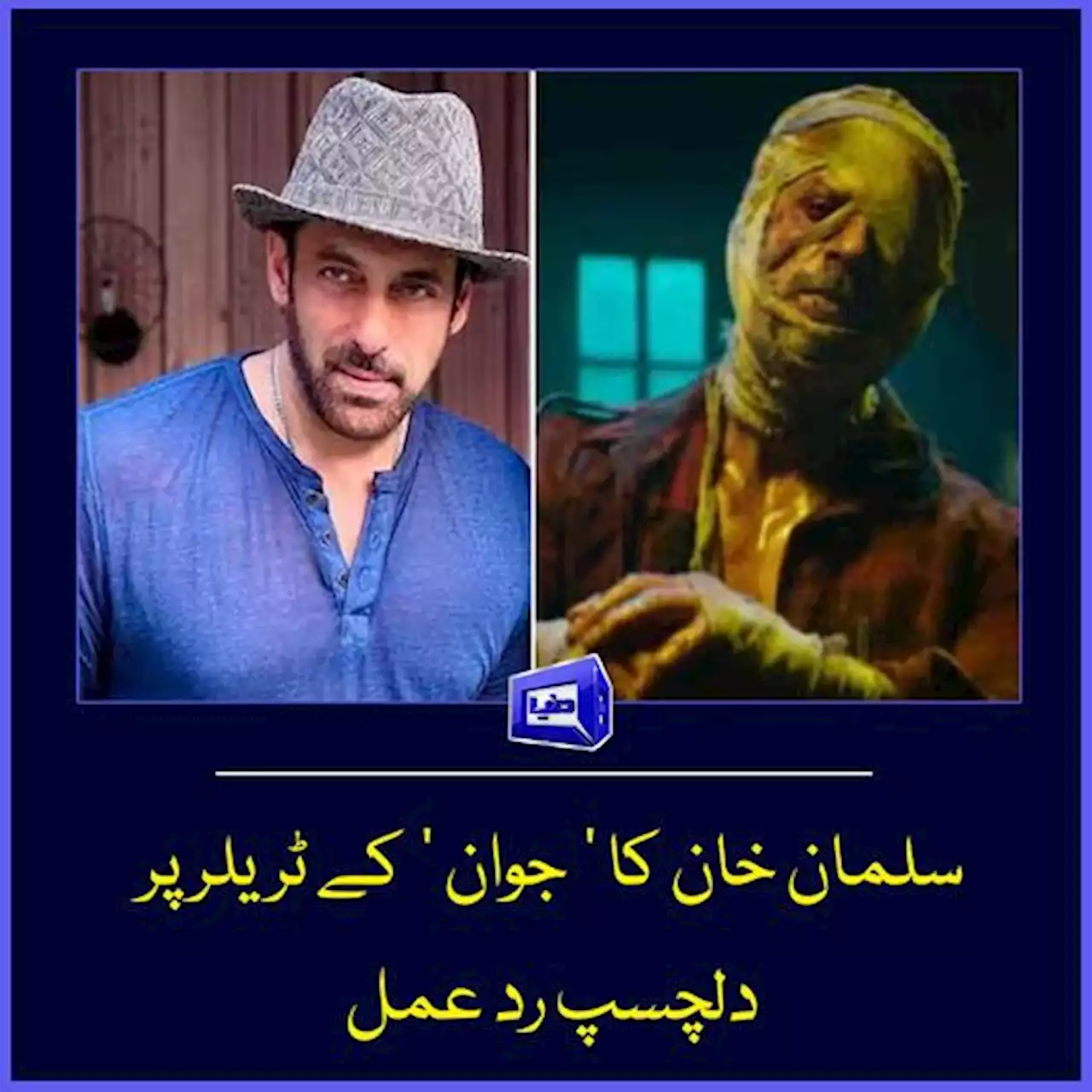 سلمان خان کا ’ جوان ‘ کے ٹریلر پر دلچسپ رد عمل