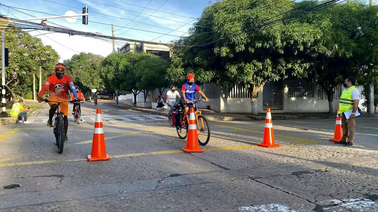 Programan ciclovía nocturna en Barranquilla