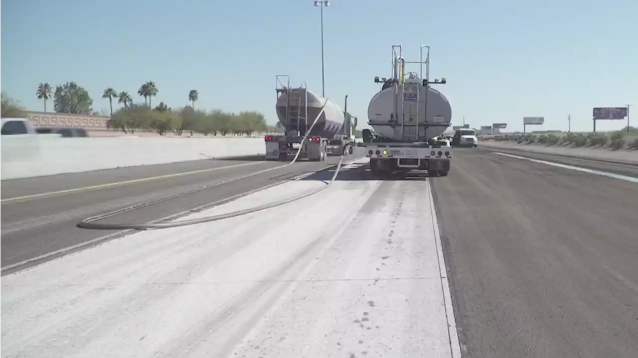 ADOT replaces worn out rubberized asphalt with specialized concrete smoothing process