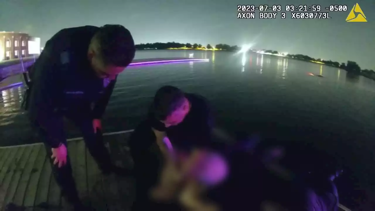 Dallas police officers rescue woman from submerged vehicle: 'It was divine intervention'