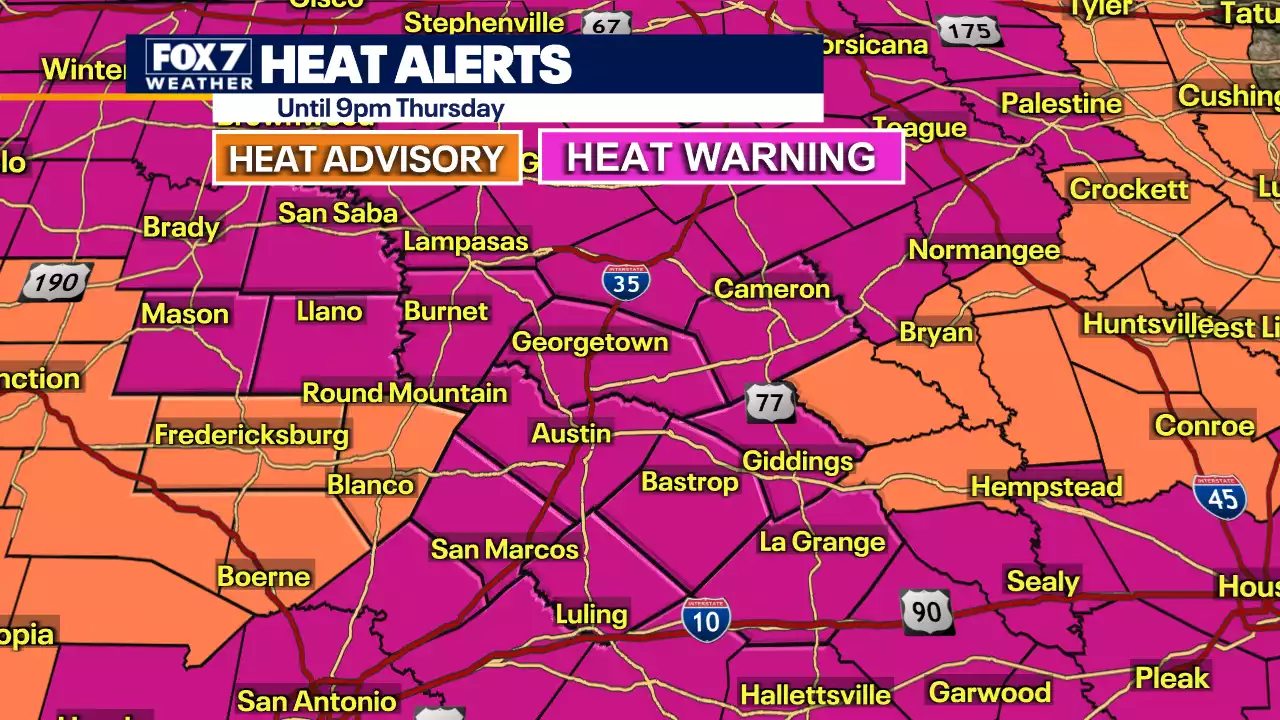 Austin weather: Excessive Heat Warning issued as temperatures rise