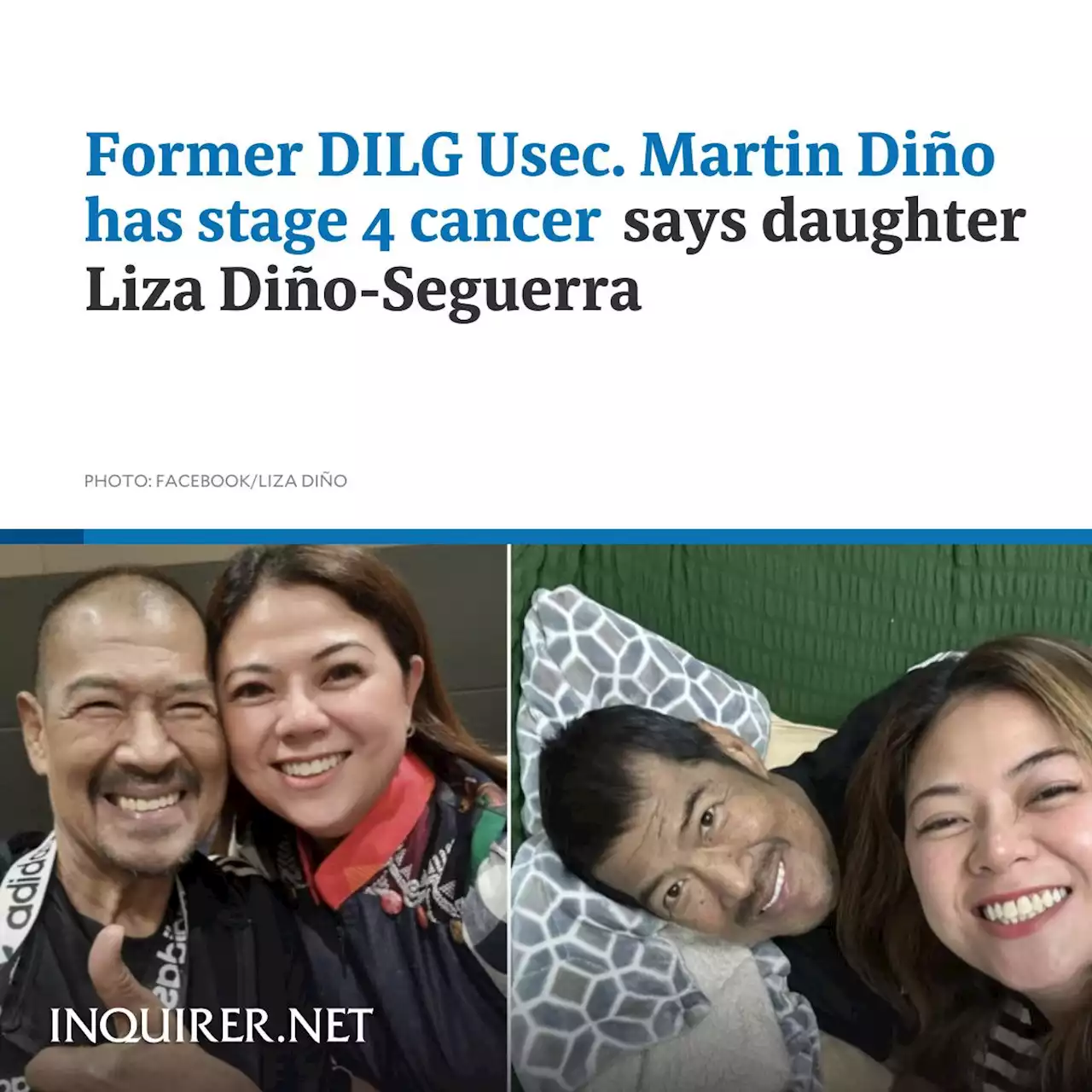 Former DILG Usec. Martin Diño has stage 4 cancer, says daughter Liza Diño-Seguerra