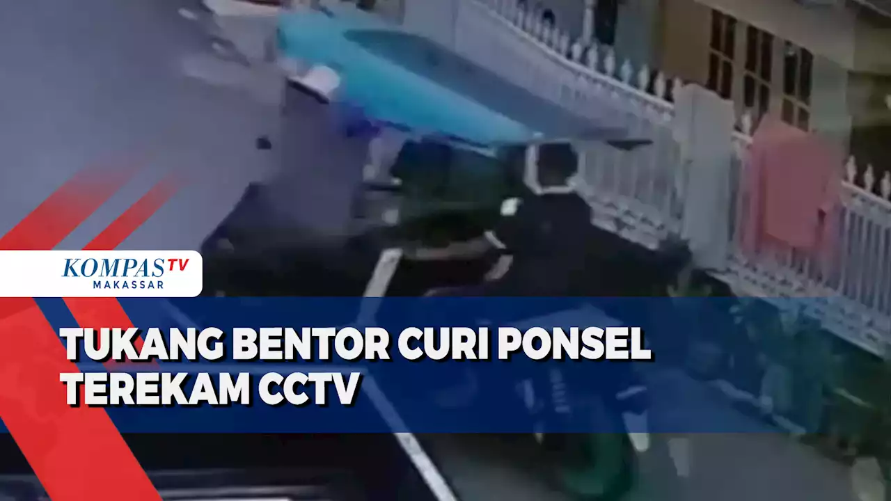 VIral Tukang Bentor Curi Ponsel di Rumah Warga Terekam CCTV