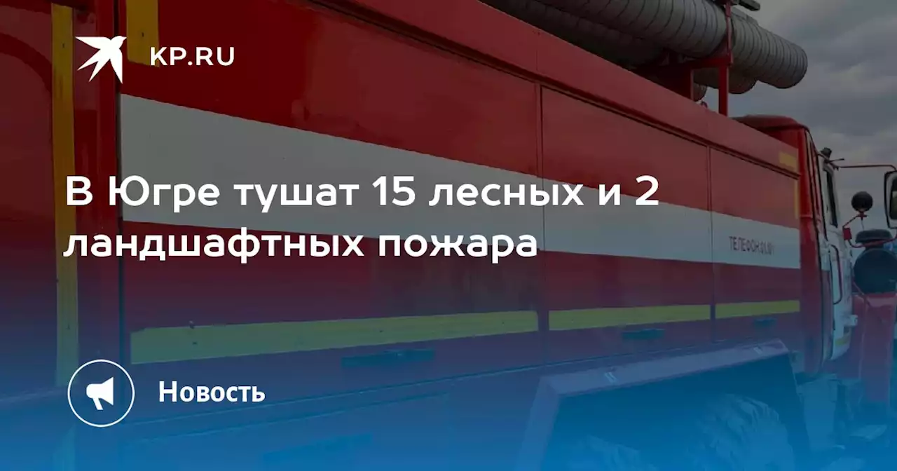 В Югре тушат 15 лесных и 2 ландшафтных пожара