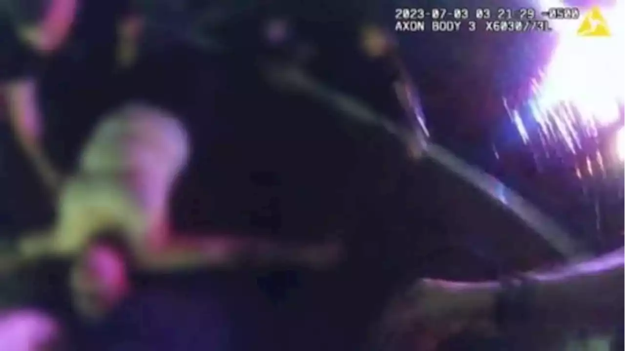 Video shows police rescuing woman from Texas lake