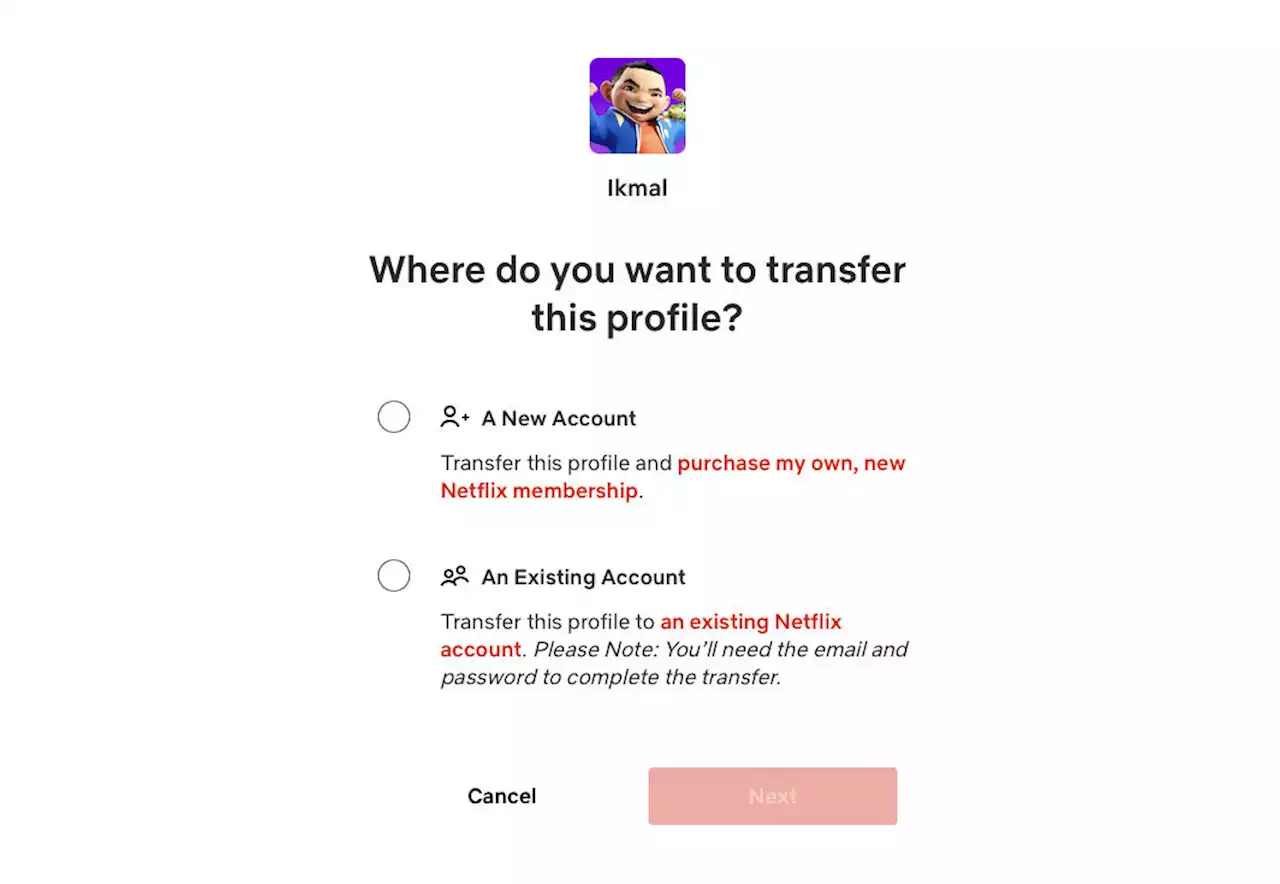 Netflix Now Lets You Transfer Your Profile To Existing Accounts