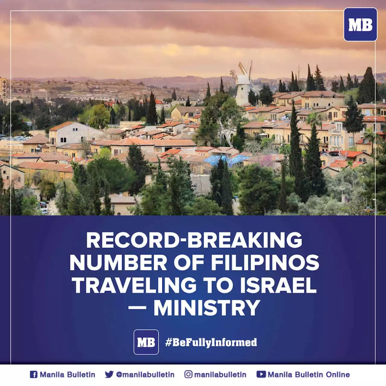 Record-breaking number of Filipinos traveling to Israel — Ministry