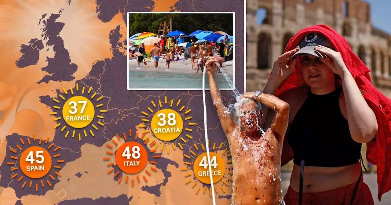 Europe warned to brace for record breaking heatwave that could hit 48°C