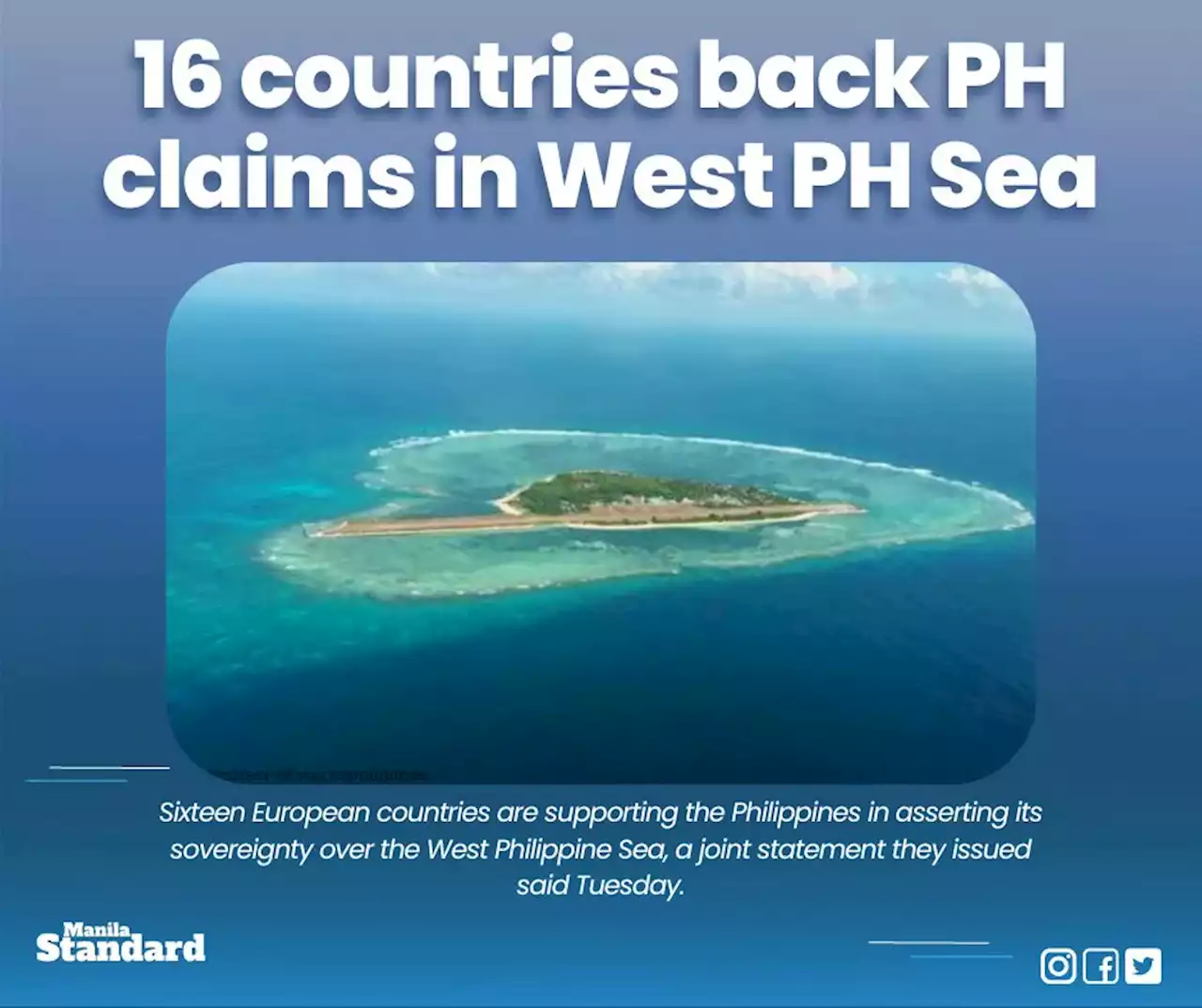 16 countries back PH claims in West PH Sea