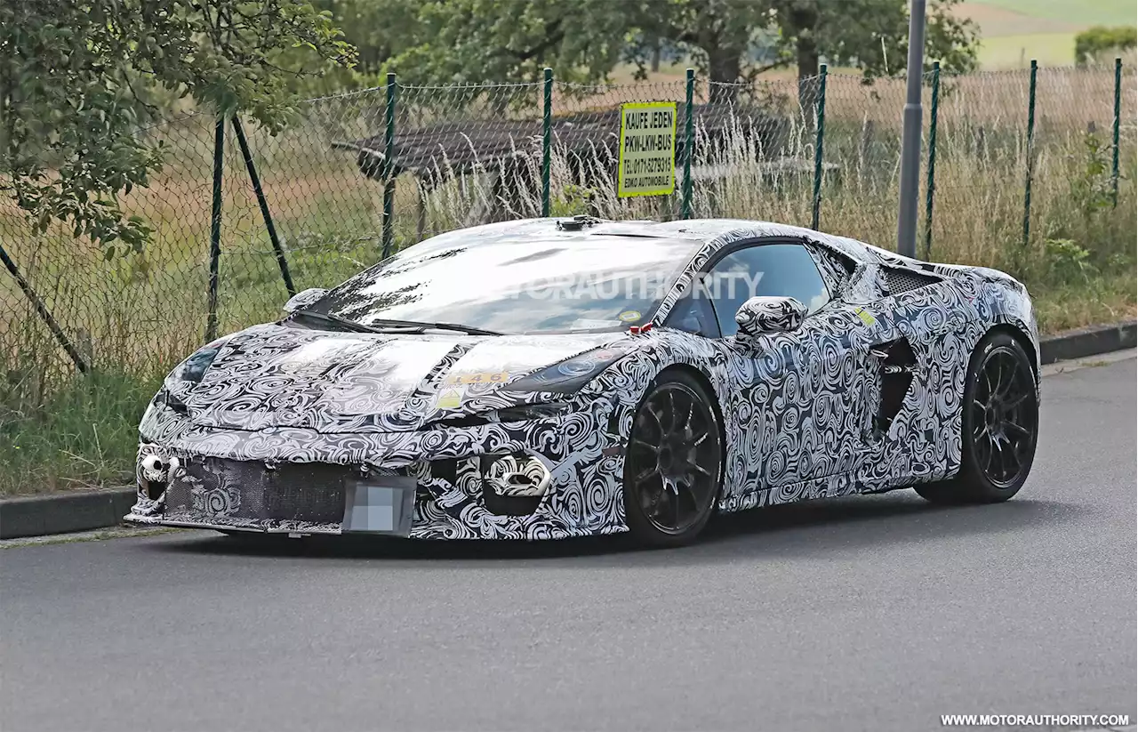 2025 Lamborghini Huracán successor spy shots