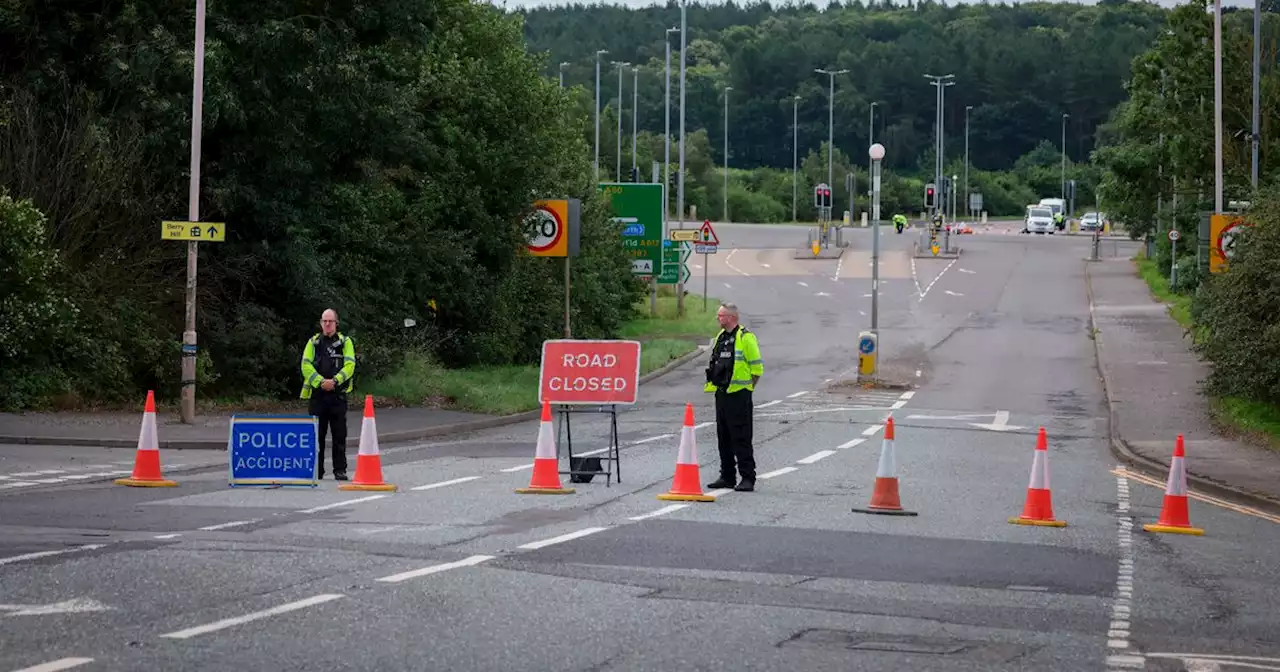 Motorcyclist taken to hospital after lorry crash at crossroads