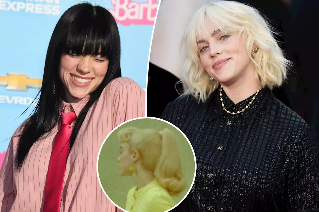 Billie Eilish transforms into blond Barbie ahead of movie soundtrack song release