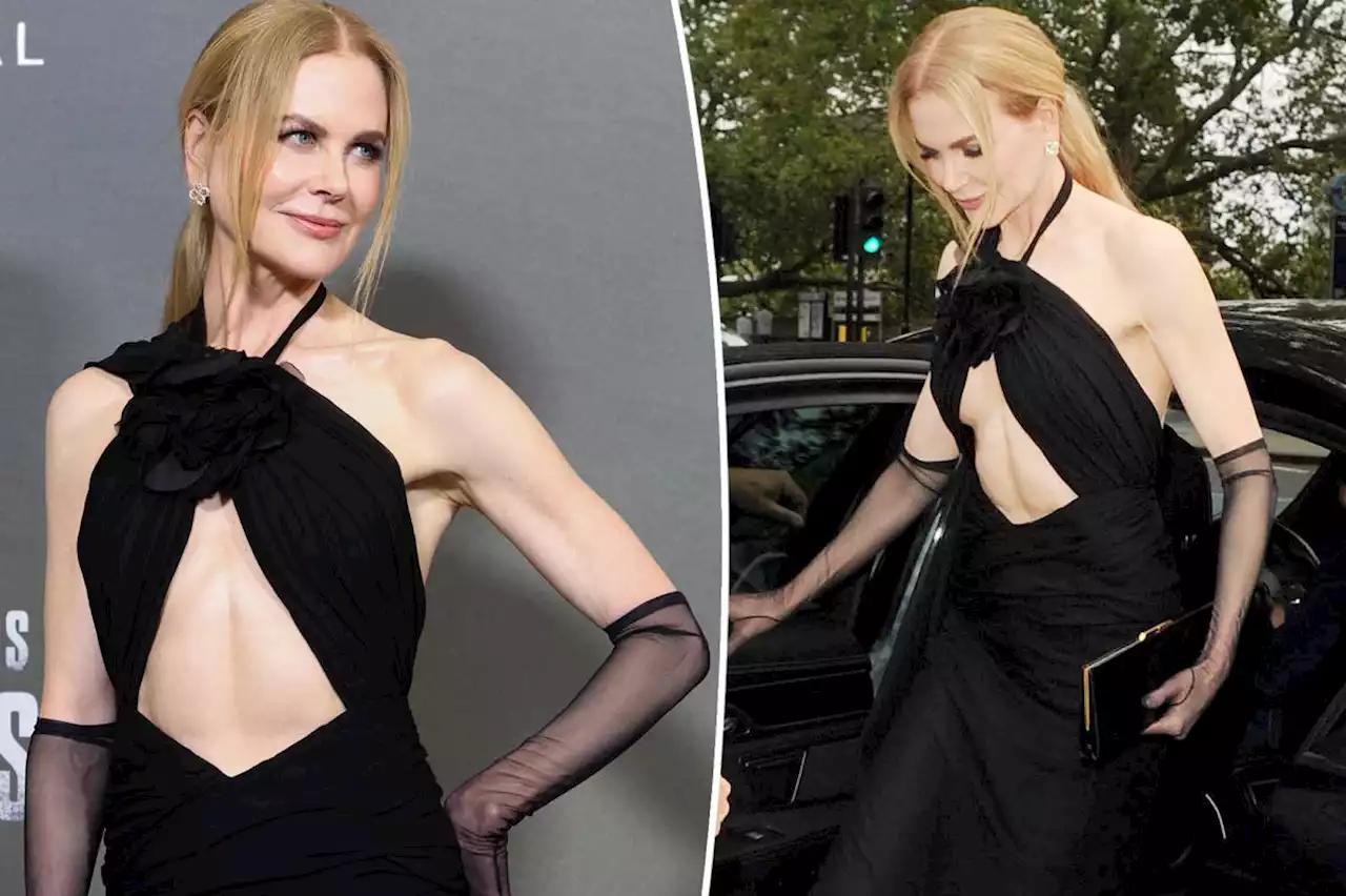 Nicole Kidman, 56, bares her abs in cutout black gown on ‘Special Ops: Lioness’ red carpet