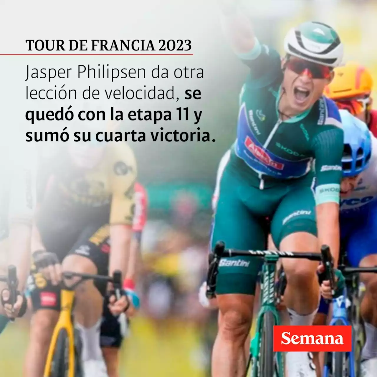 Jasper Philipsen da otra lección de velocidad y confirma que no tiene rival en el Tour de Francia 2023