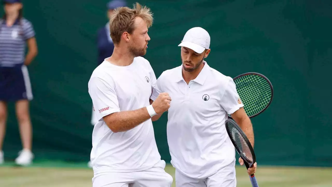 Tennis in Wimbledon: Deutsches Doppel Krawietz/Pütz im Halbfinale