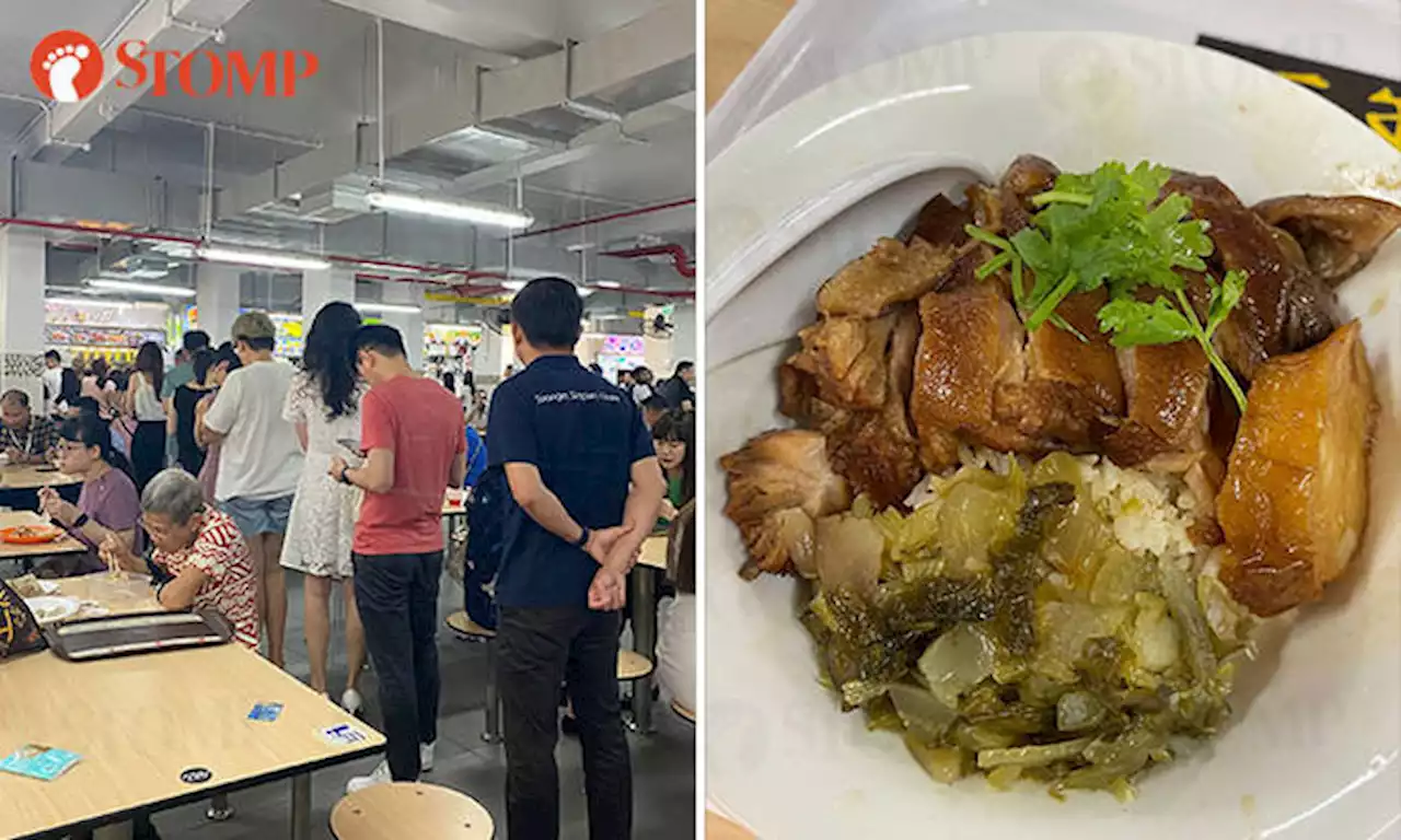 Stomper has no regrets after queueing 15 minutes for free lunch at People's Park Food Centre