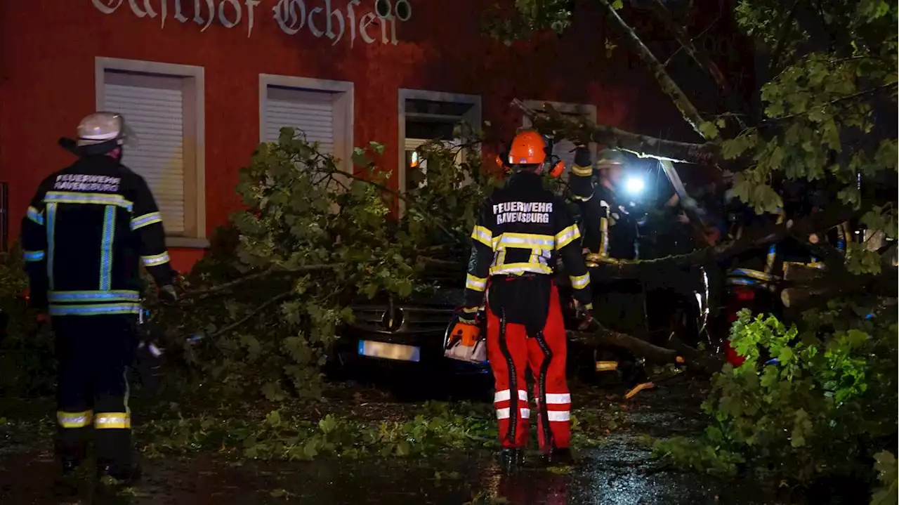 DWD gibt mittlerweile Entwarnung: Schwere Gewitternacht liegt hinter dem Südwesten