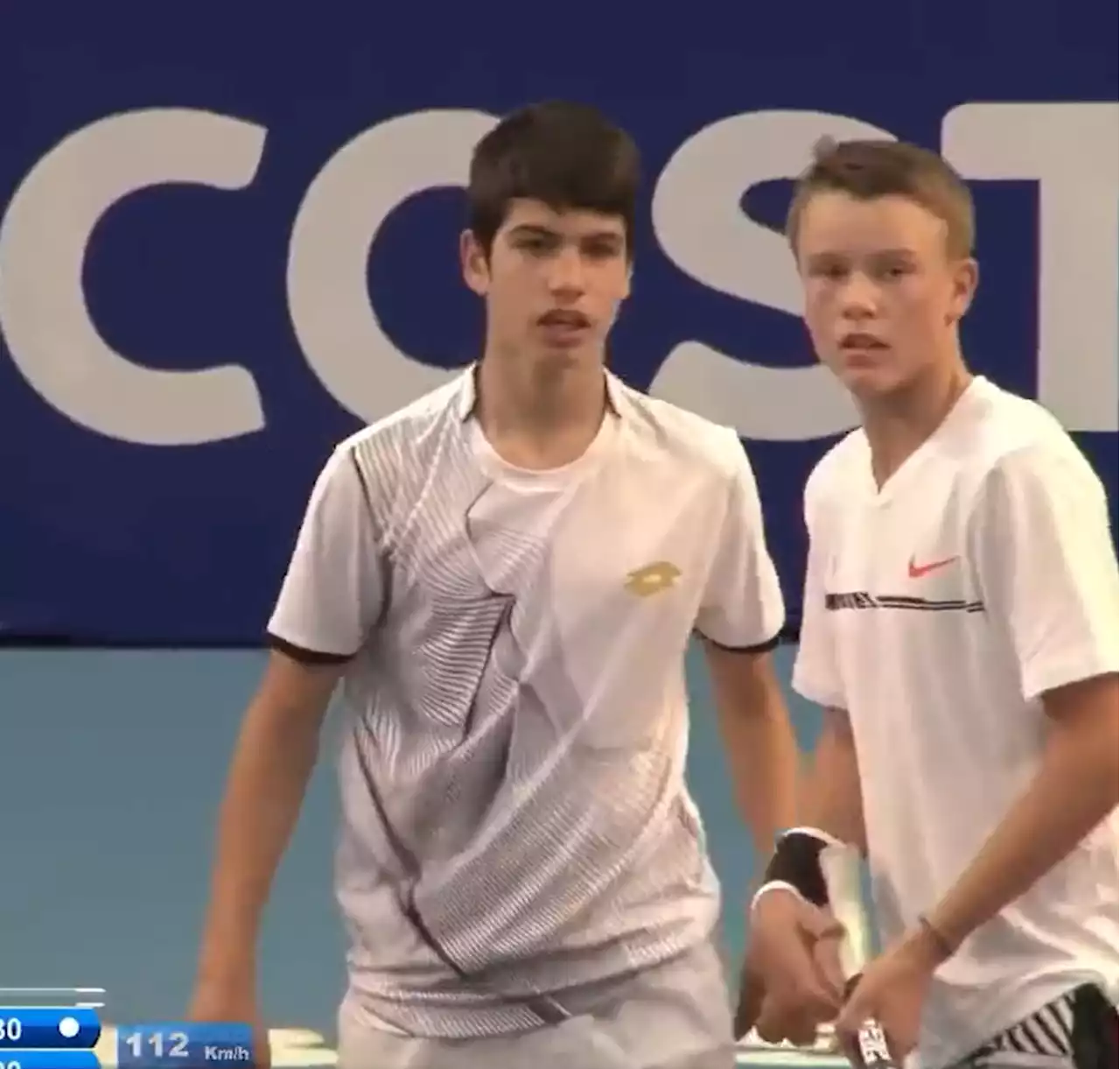 Footage emerges of Wimbledon stars Alcaraz and Rune playing doubles as 13-year-olds