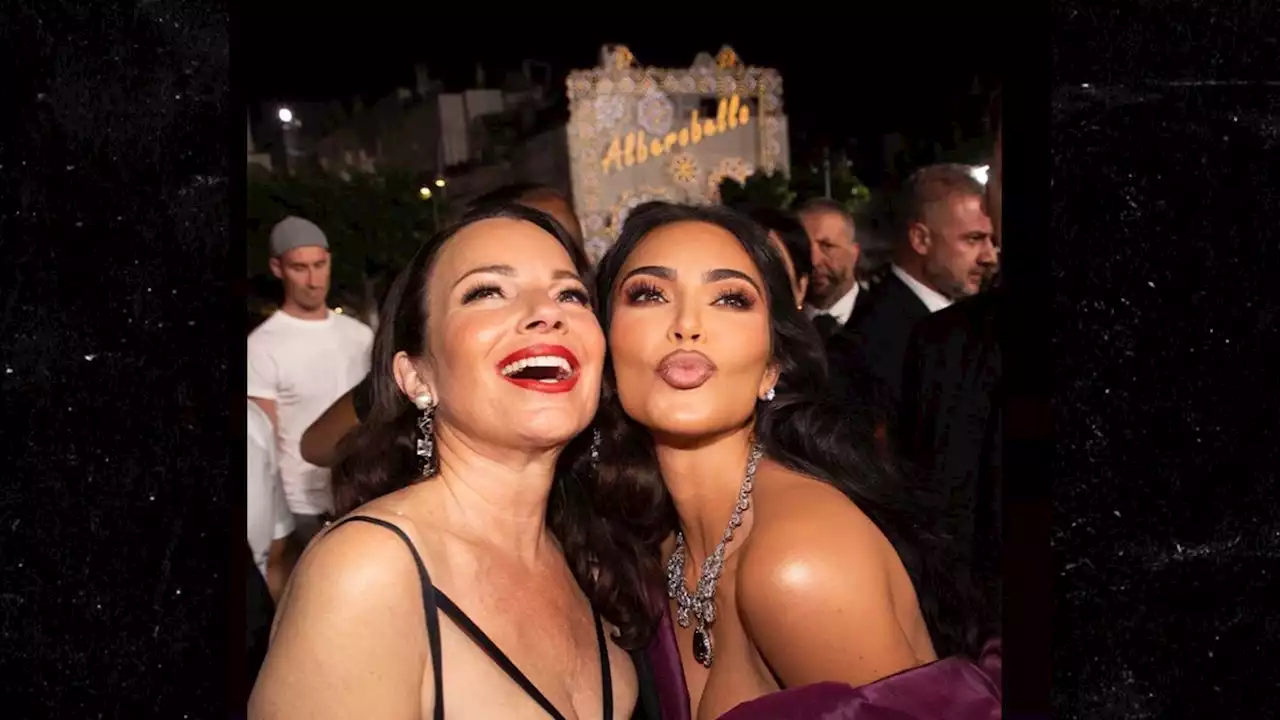 SAG Prez Fran Drescher Blasted for Mugging with Kim Kardashian in Italy Amid Strike