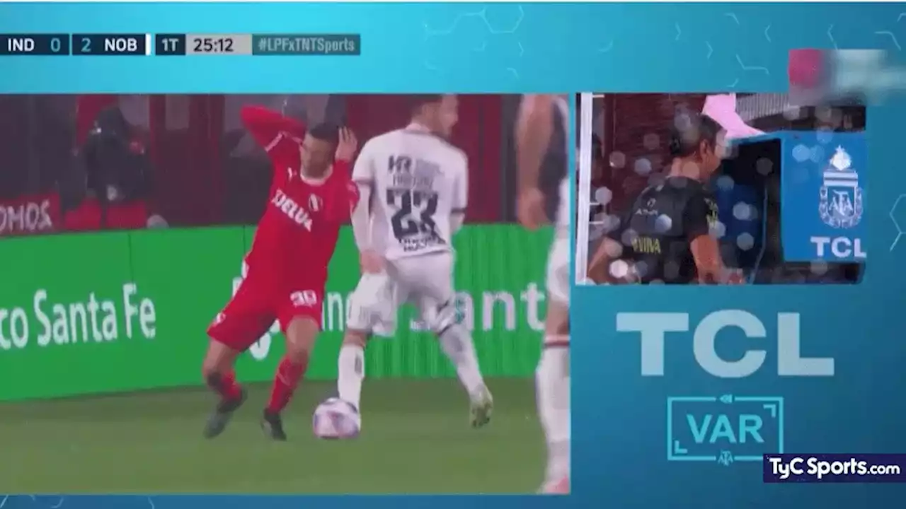 (VIDEO) Polémico gol anulado a Newell's ante Independiente y roja para Heinze - TyC Sports