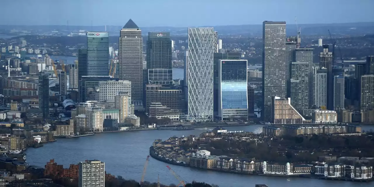 London’s Canary Wharf Takes Brunt of Real-Estate Pain