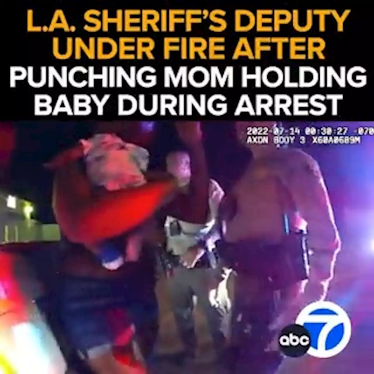 'Completely unacceptable': Video released of LASD deputy punching woman in face during arrest